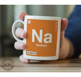 Scientific Mug featuring the Element and Symbol Sodium - Printed Ceramic Mug