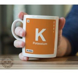 Scientific Mug featuring the Element and Symbol Potassium - Printed Ceramic Mug