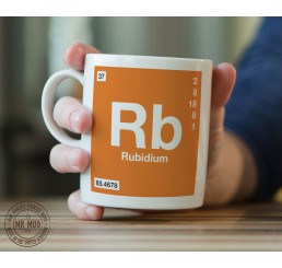 Scientific Mug featuring the Element and Symbol Rubidium - Printed Ceramic Mug