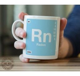 Scientific Mug featuring the Element and Symbol Radon - Printed Ceramic Mug