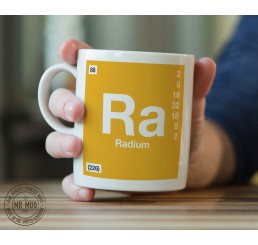 Scientific Mug featuring the Element and Symbol Radium - Printed Ceramic Mug