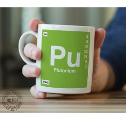 Scientific Mug featuring the Element and Symbol Plutonium - Printed Ceramic Mug