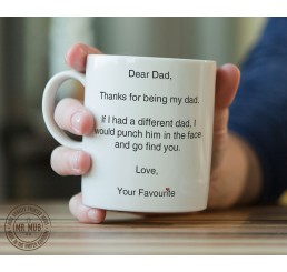 Thanks for being my Dad - Printed Ceramic Mug
